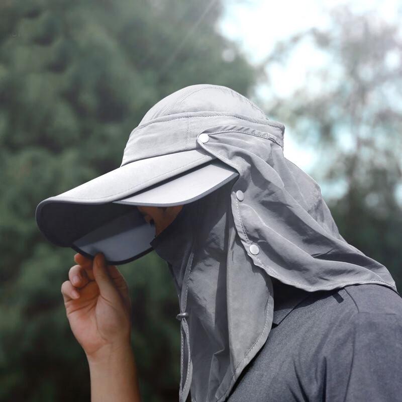 Men s Fishing Sun Hat with Retractable Face Mask