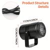1/2/4PCS USB Powered Christmas Projection Lights 16 Pattern with 270° Rotating LED Stage Light for Festive Party Christmas Decor