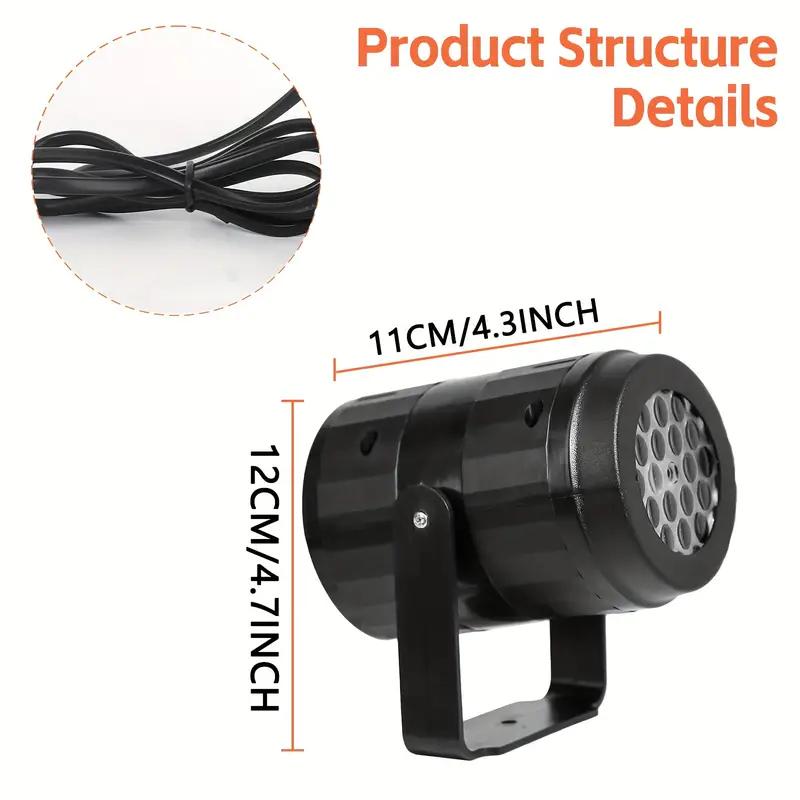 1/2/4PCS USB Powered Christmas Projection Lights 16 Pattern with 270° Rotating LED Stage Light for Festive Party Christmas Decor