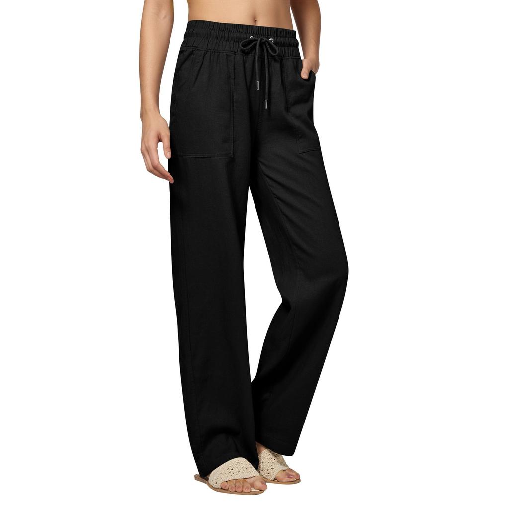 Women's Straight Pants Fashion Casual Pants Nine Point Harlan Pants