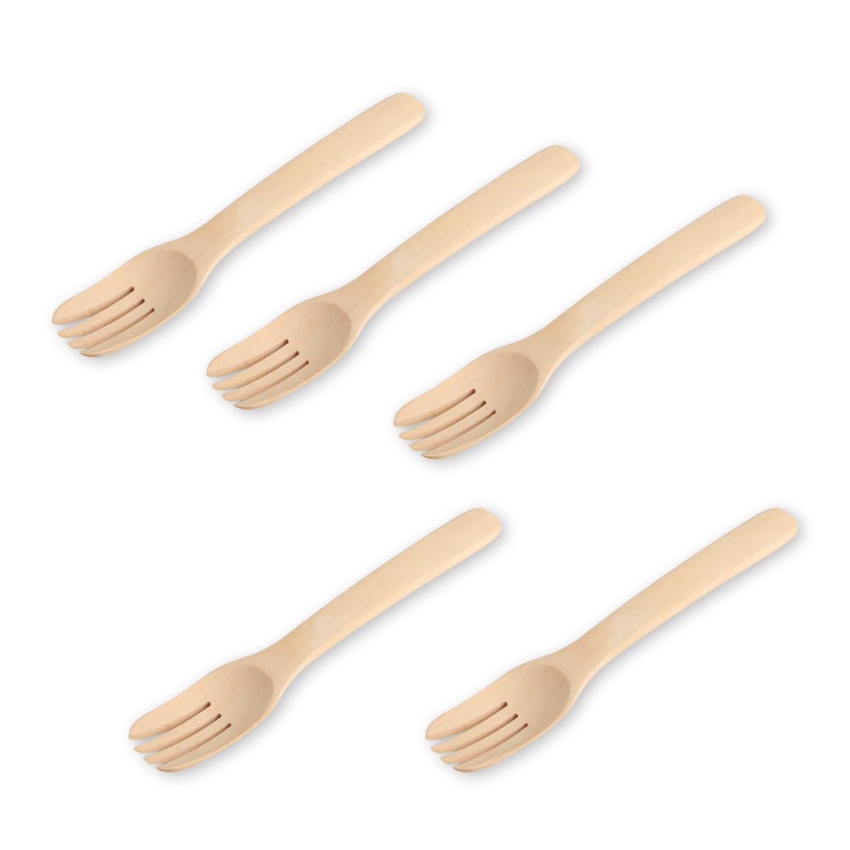 

Wooden Natural Lohas Fork Set of Current Model J-kitchens 5, 18x3cm,