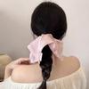 Large Square Hair Ties Elastic Hair Rope Fashion Ponytail Hair Loop  Women Girl