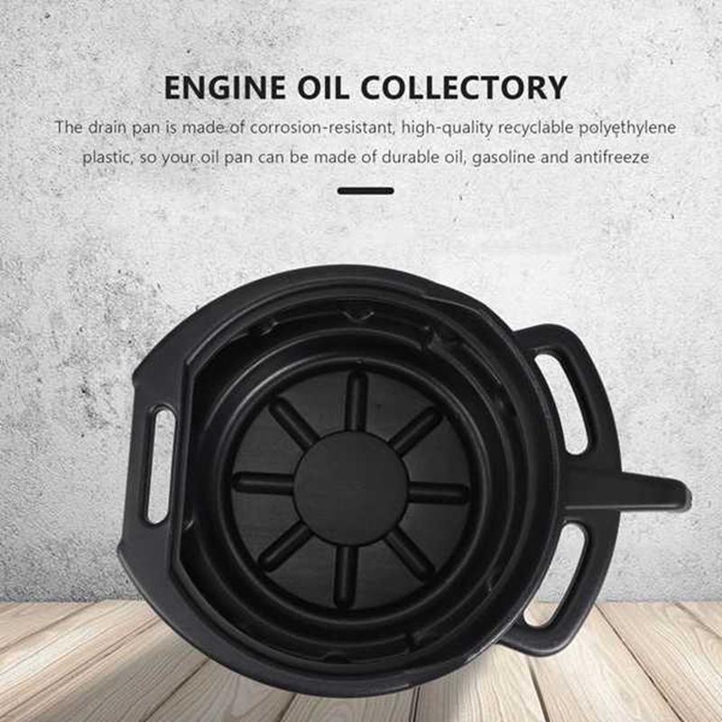 NEW-Plastic Oil Drain Pan Wast Engine Oil Collector Tank Gearbox Oil Trip Tray For Repair Car Fuel Fluid,7.5L