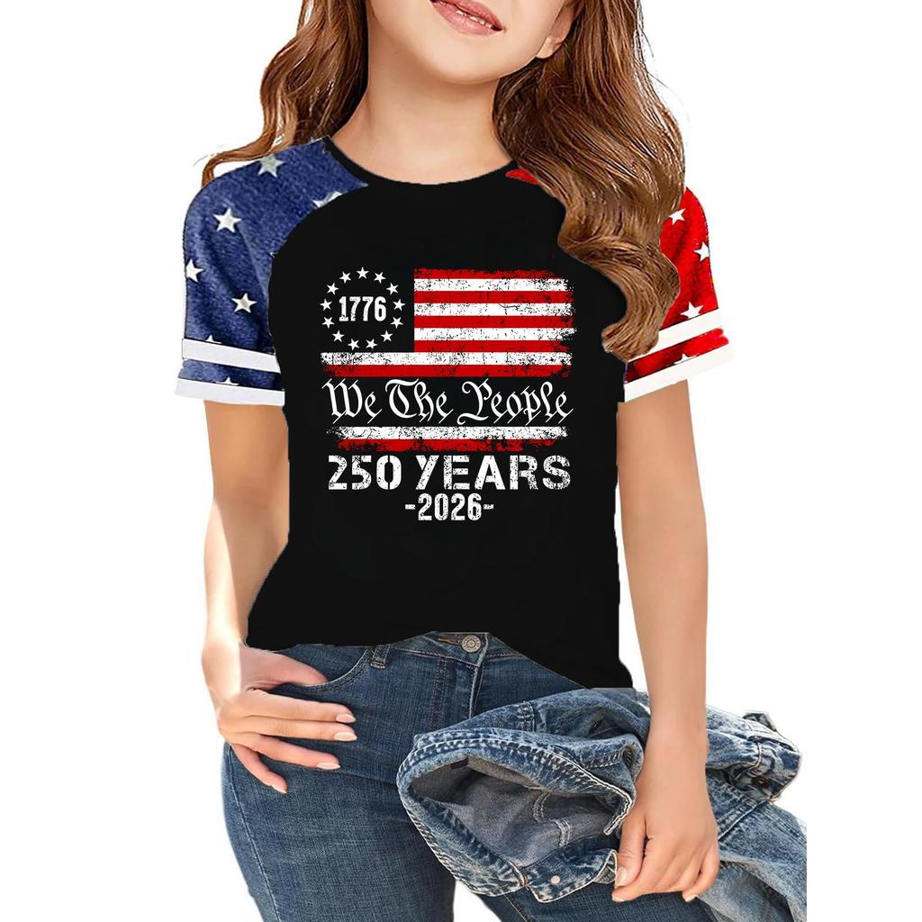 Casual Short Sleeve Crew Neck T Shirt Raglan Sleeve Graphic Print Lightweight Comfortable Soft Fabric Summer Top for Women