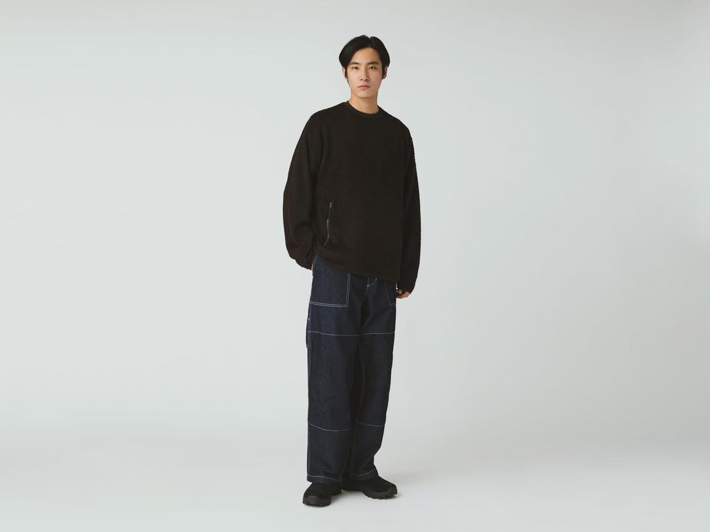 Snow Peak Thermo Control Pullover Dark XL SW-25AU005, Men's/Women's, Brown,