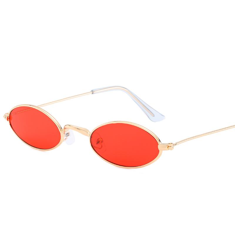 Small Frame Metal Oval Sun Glasses Women Men Small Fresh Fashion Sunglasses Leisure Shopping Female Male Eyeglasses