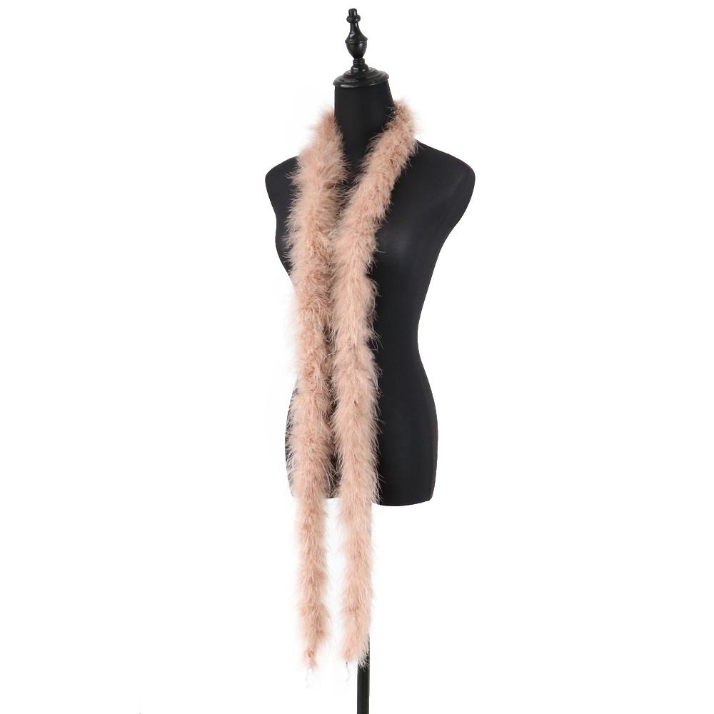 2Meters Colorful Marabou Turkey Feathers Boa 20G High Quality Plumes Shawl For Home Party Wedding Dress Decoration Feather Scarf