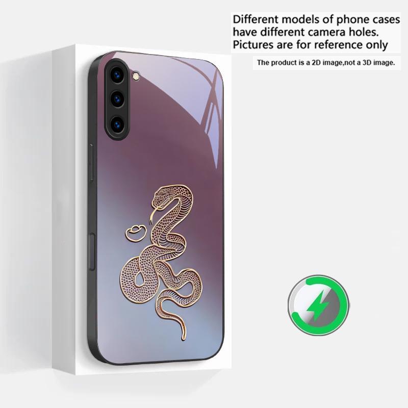 

Xuanjin Secret Pattern Suitable For Samsung Galaxy S25 Ultra S20 FE S21 S22+ S23 Plus S24 S26 Edge magnetism Glass Phone Casee Galaxy S23 Ultra