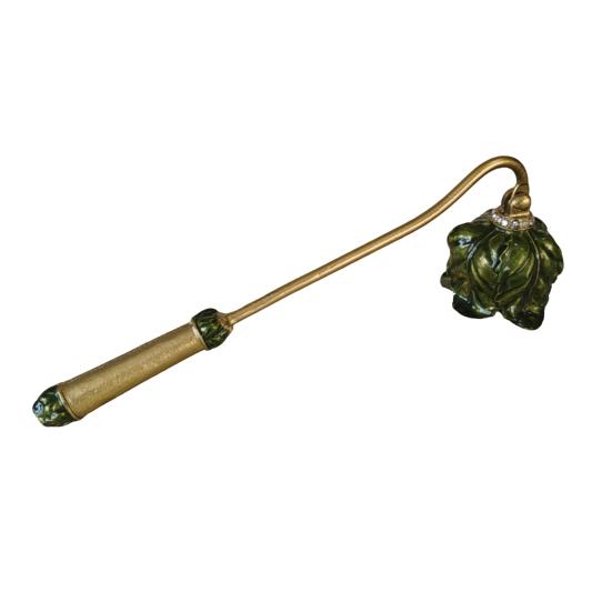 Metalen kaarsendover met lange steel, vlamdover voor kaarsen, decoratief kaarsaccessoire.