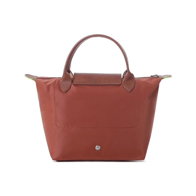 Longchamp Le Pliage Green Lightweight Convenient Foldable Recycled Canvas Tote Bag Women Tote Bags Chestnut 1621919404