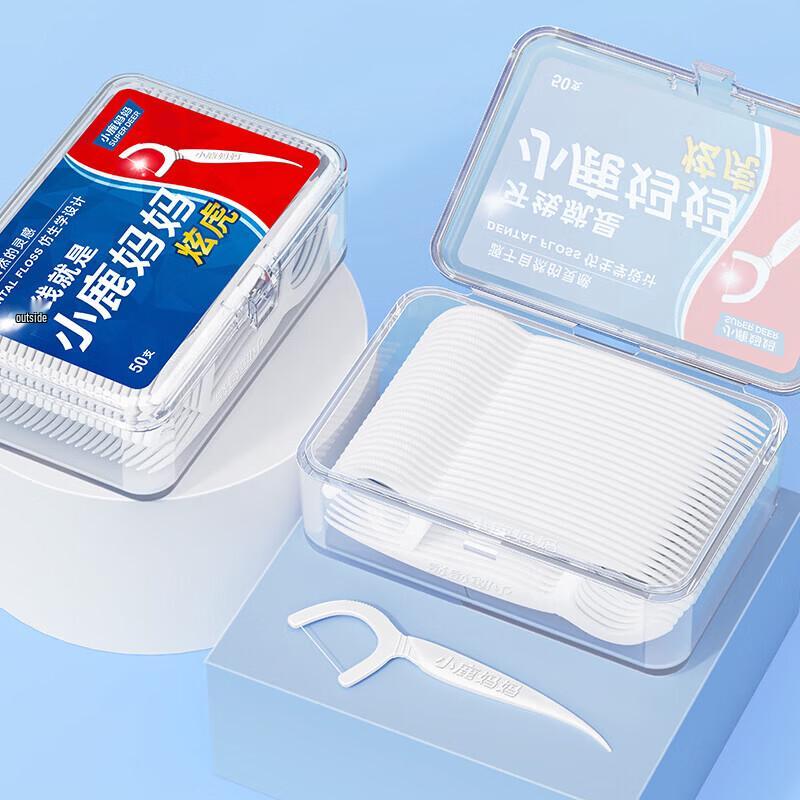 Little Deer Mom Ultra-Fine Floss Picks with Dispenser