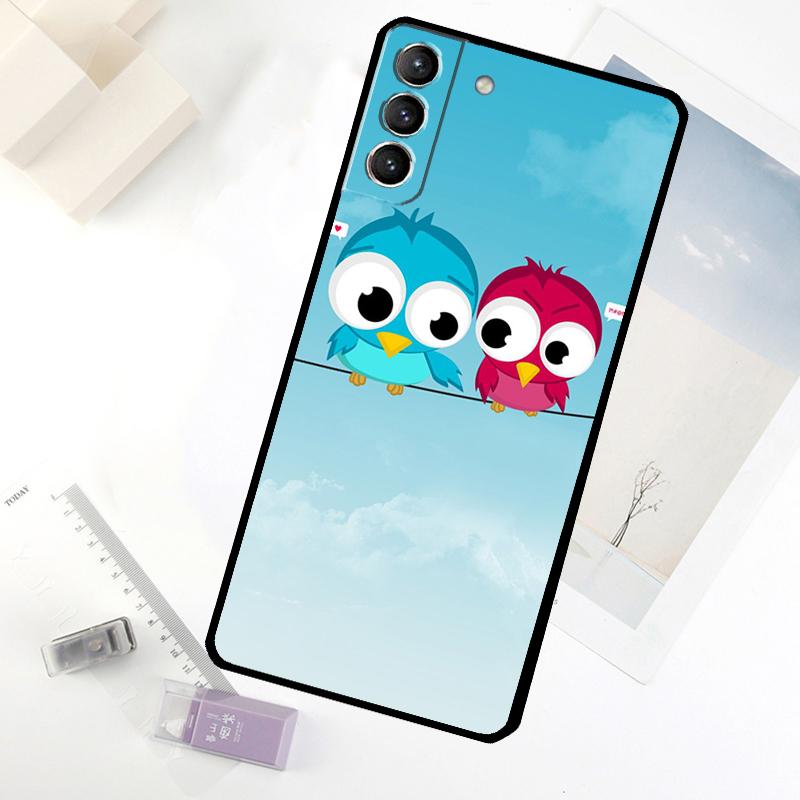 

Baby Cute Owl Phone Case For Samsung Galaxy S20 FE S21 S22 S23 S24 S25 S26 Ultra S10 S25 Plus S25 FE Cover Galaxy S23Ultra