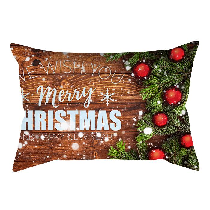 New Christmas Waist Pillowcase, Christmas Home Sofa Headboard Cover