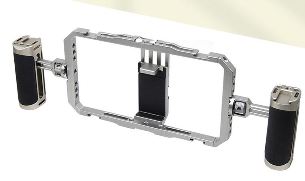 Desktop Tripod Stabilizer for Mobile Live Broadcast with Rabbit Cage Frame