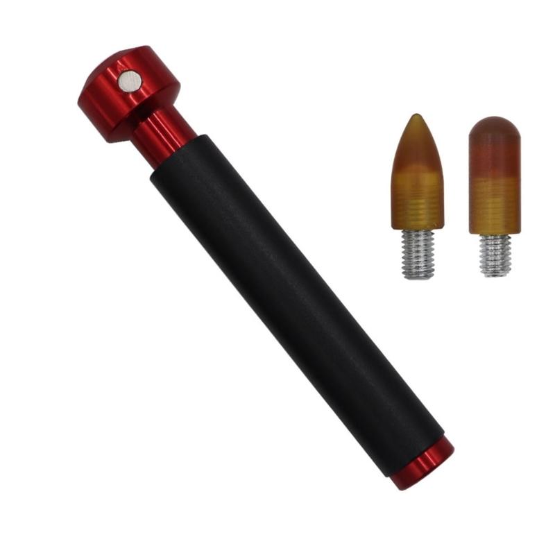 Body Repair Tool Pen with Replaceable Heads, Threaded Top and Rubber Grip for Auto Panel Finishing Task Support