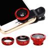 3 in 1 Mobile Phone Fish Eye Super Wide Angle Macro Camera Lens Kit with Clip