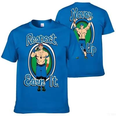 Herren Lässig Bequem Sport Racing Top Wrestler Johann Senna 3D Ausgefallen Bedruckt Modisch Locker O-Ausschnitt T-Shirt
