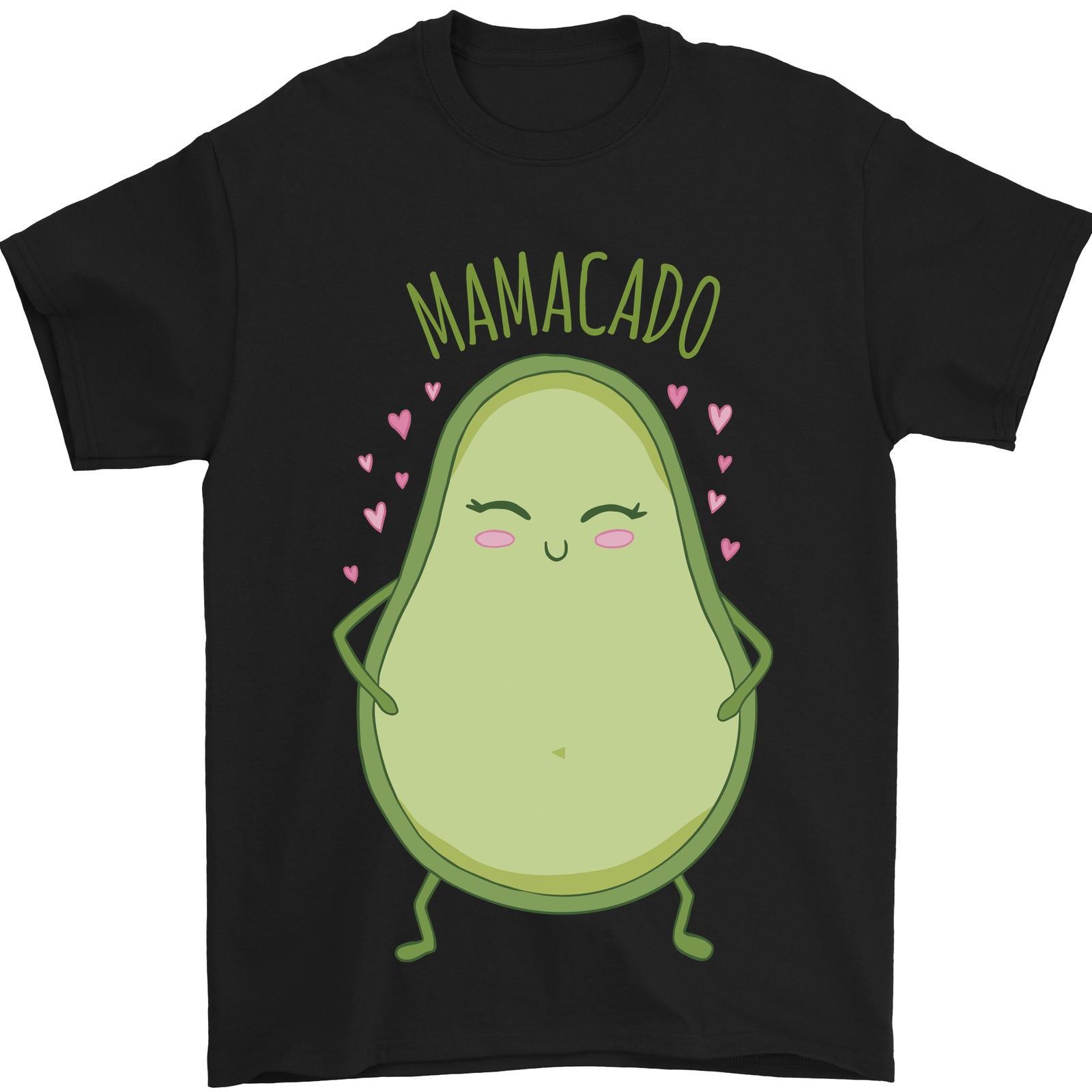 Funny Mothers Day Mamacado Avocado Mens T-Shirt 100% Cotton L