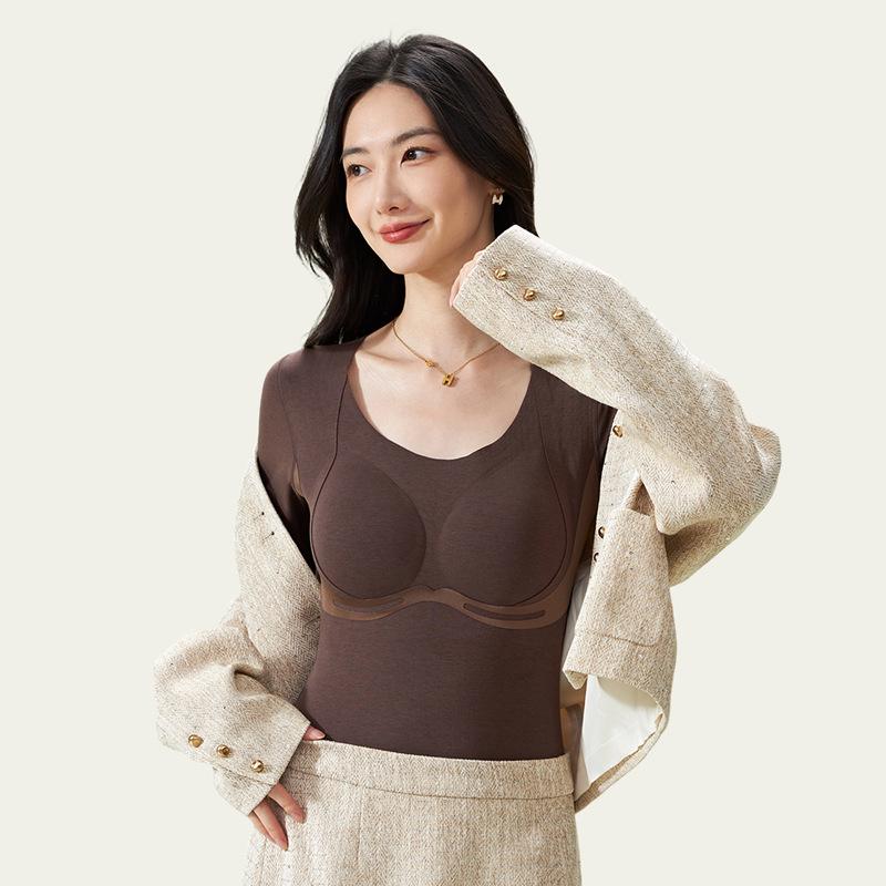 Lyocell Silk Heat-Generating Versatile Long Sleeve Base Layer 8891