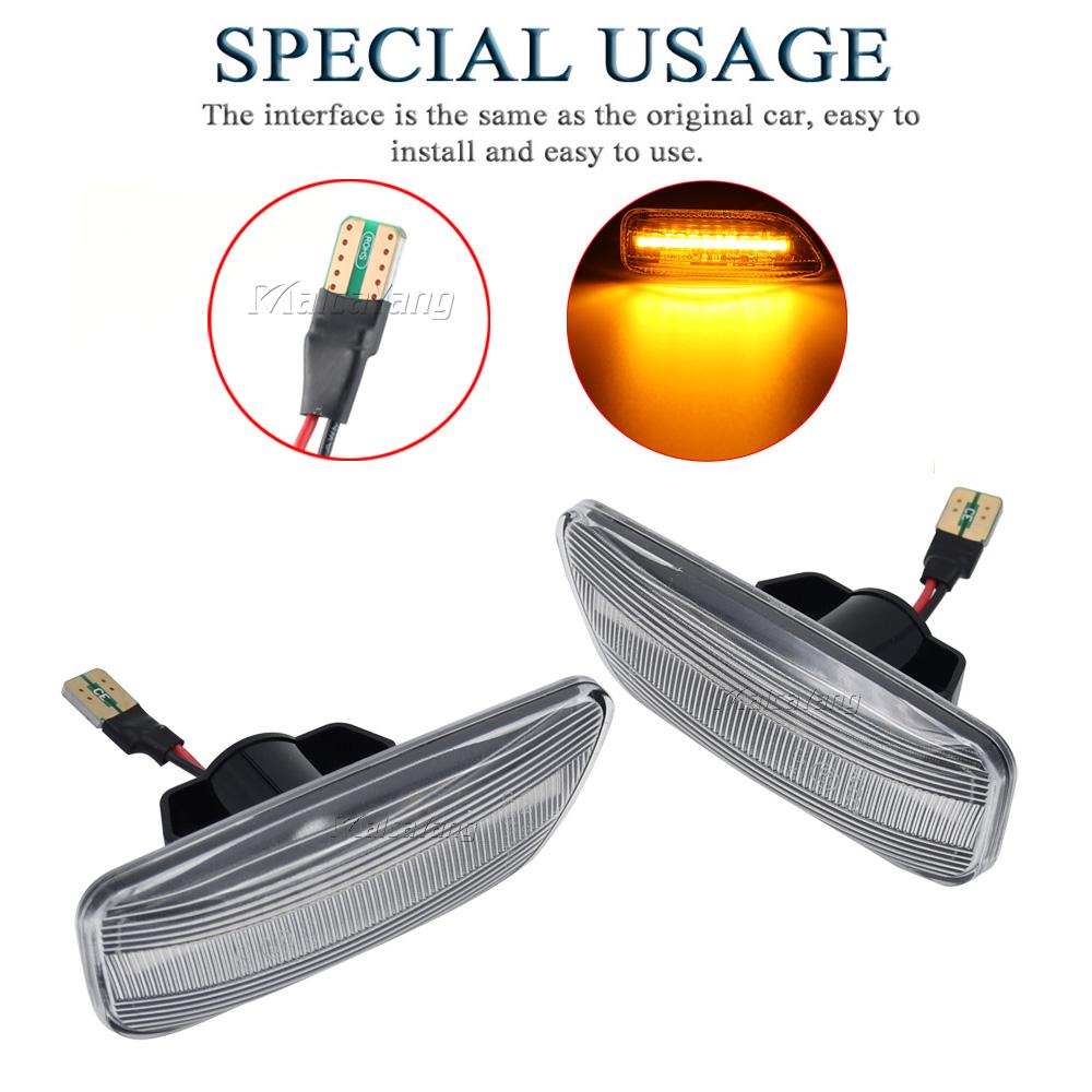 

Для Volvo S60 MK1 2001 - 2009 XC90 S80 XC70 V70 Светодиодный динамический указатель поворота Боковой габаритный огонь Последовательный фонарь Указатель поворота