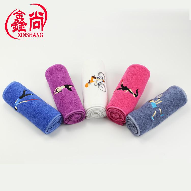 Cotton sports towel 20 * 110 extended marathon yoga sports running towel embroidery