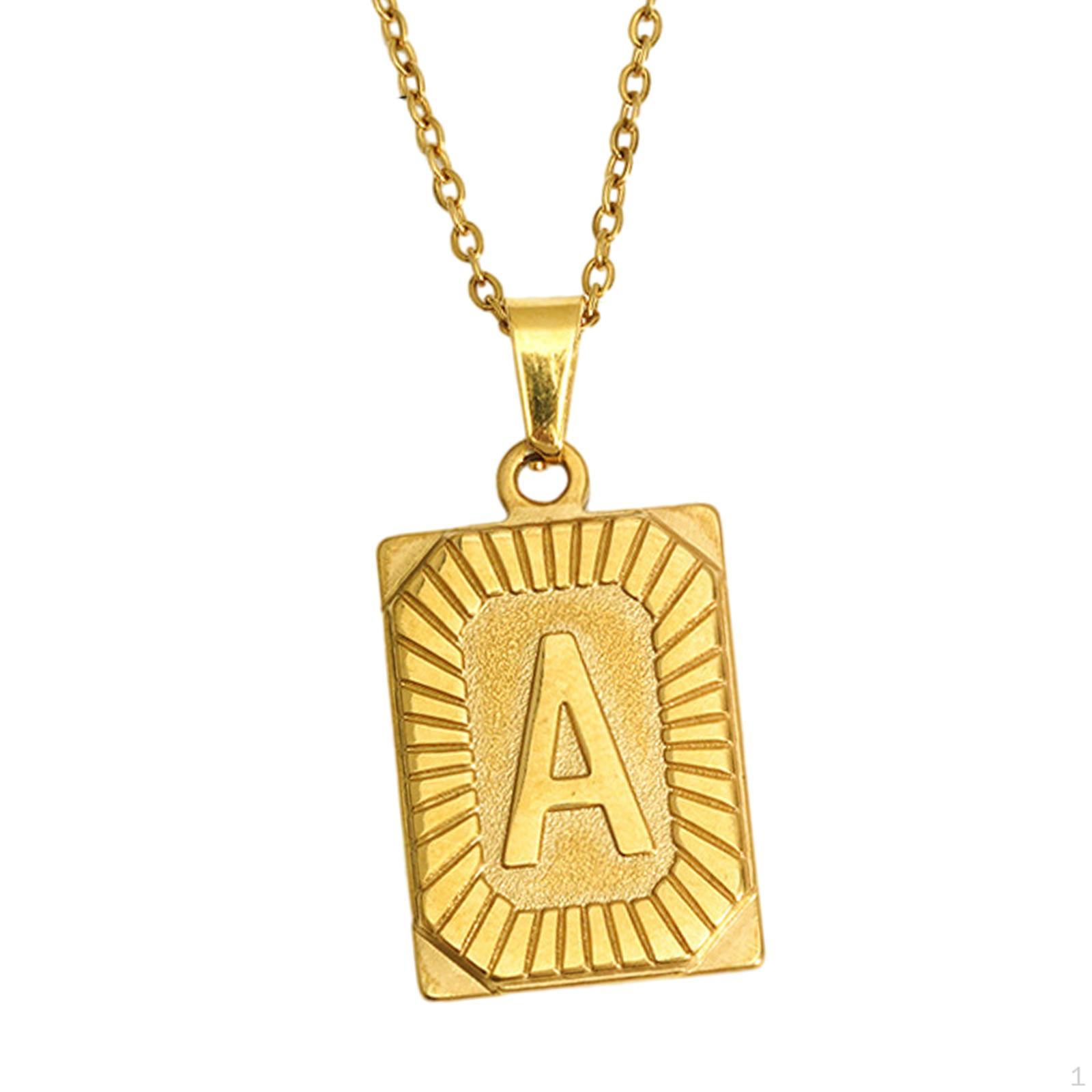 

Letter Pendant Necklace Fashion Jewelry for Valentine s Day Party Women Men A