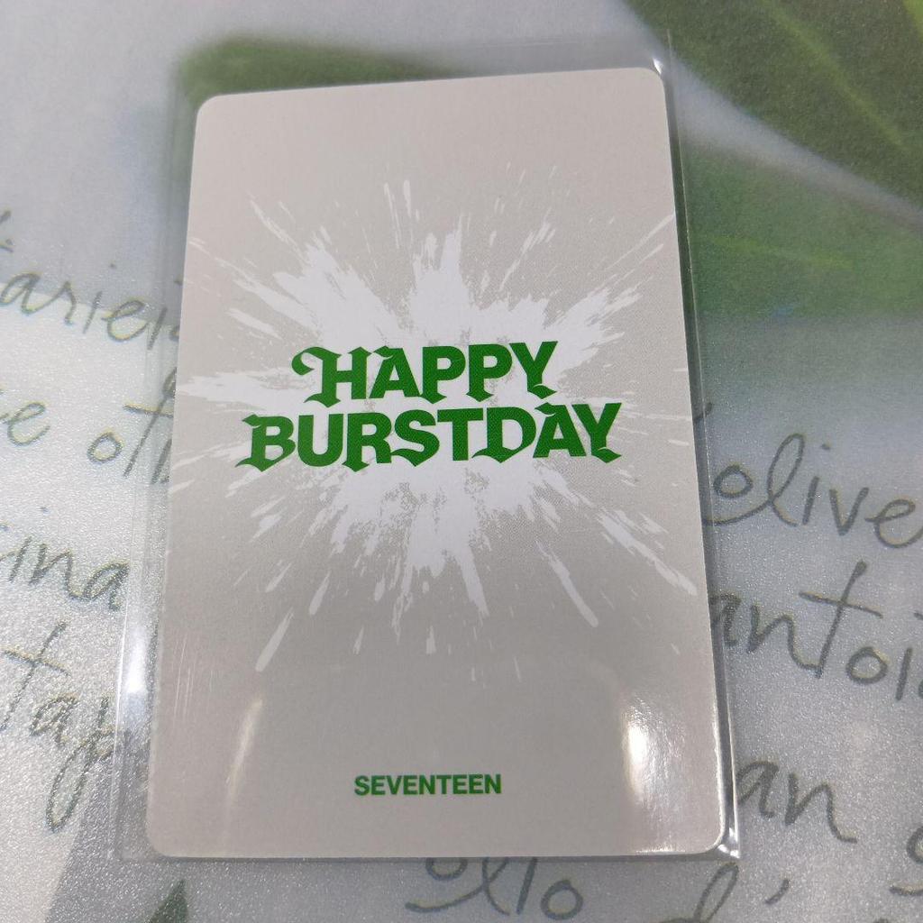 [USED] Seventeen Joshua trading card purchase bonus pop-up Korea