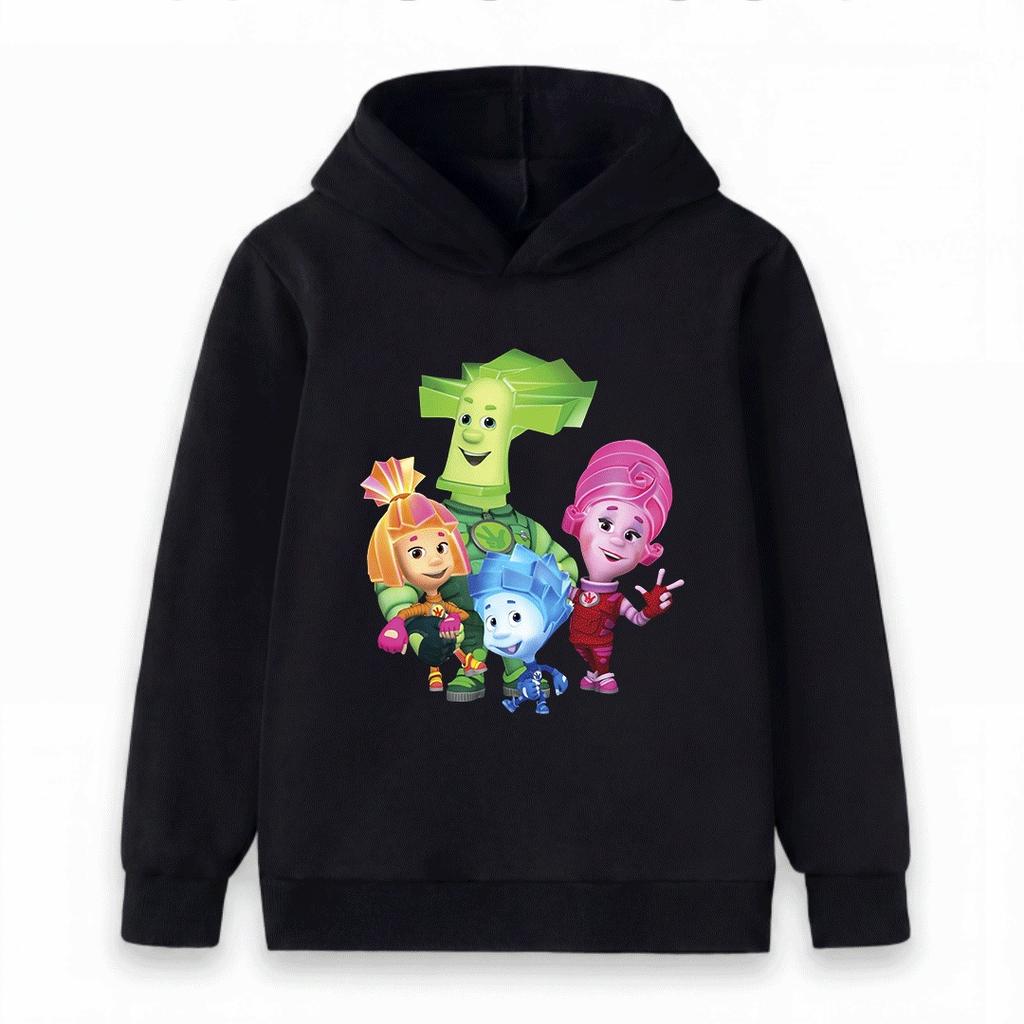 Kids Boys Girls Hooded Sweatshirt, Cute The Screaming Cartoon Print Casual Pullover Hoodie for Children Daily Wear