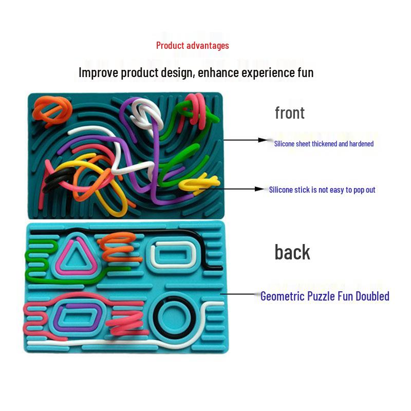 Silicone Sensory Activity Board for Kids - Educational Decompression Toy