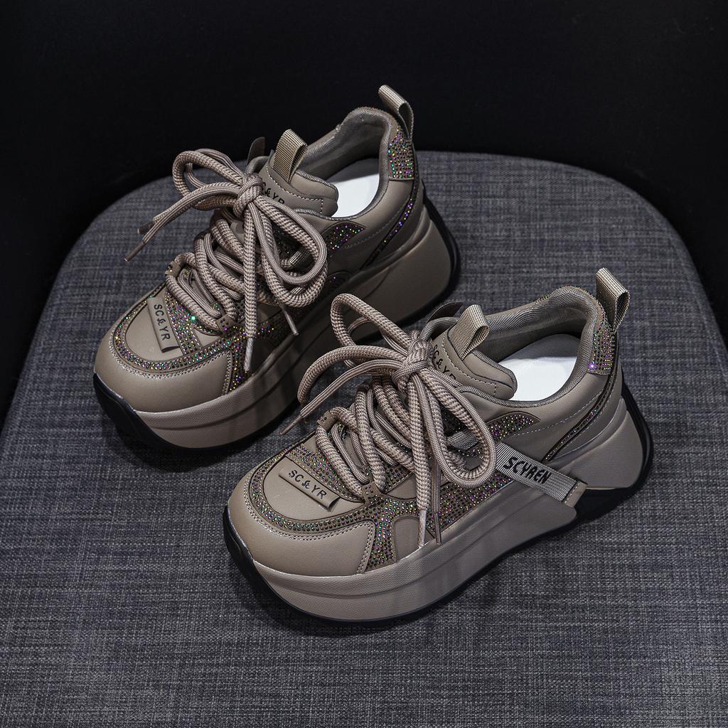 Thick Soled Forrest Gump Shoes for Women In Autumn 2025 Popular Among Internet Celebrities  Casual and Fashionable Dad Shoes