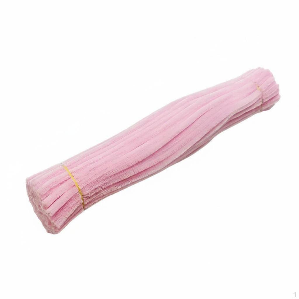 Twist Sticks DIY Craft Kit, Multicolor Plush Pipe Cleaners Purple Red