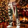 Herren Weihnachtshosen mit Aufdruck Lockerer Schnitt Lässige Jogginghosen mit Taschen