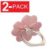 2-pack Universal 360 Rotating Finger Ring Stand Holder For Cell Phone With Elegant Flower Design And Premium Quality Materials