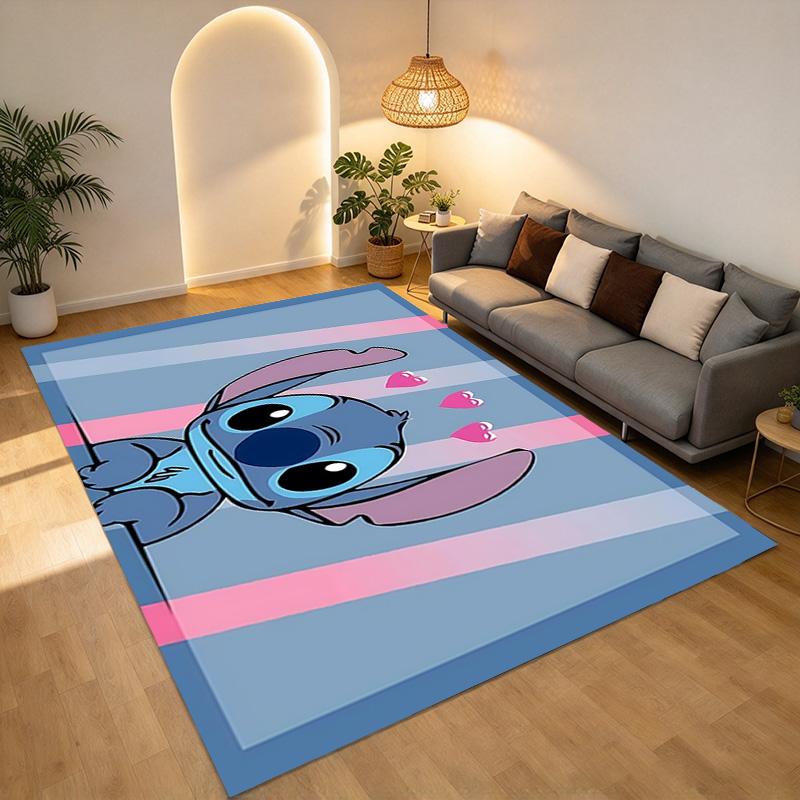 Lilo Stitch Living Room Nonslip Area Rug Soft Carpet For Bedroom Game Playroom Sofa Office Home Decor Doormat Christmas Gift C929411