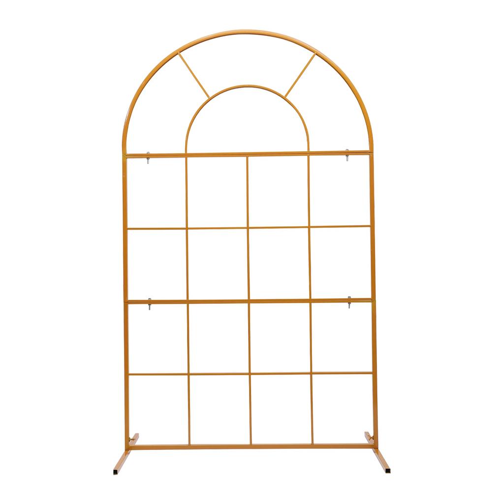 Wedding Arch Stand, High Load-bearing Galvanized Iron, T-Shape Design for Stability, Easy Assembly, DIY Floral Backdrop for