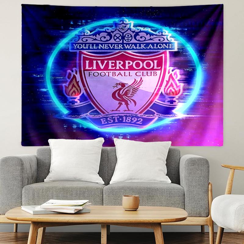 Liverpool F.C Print Tapestry, Lightweight Wall Hanging, for Bedroom, Dorm, Living Room, Home Art Decor - Birthday Christmas Gift for Friends