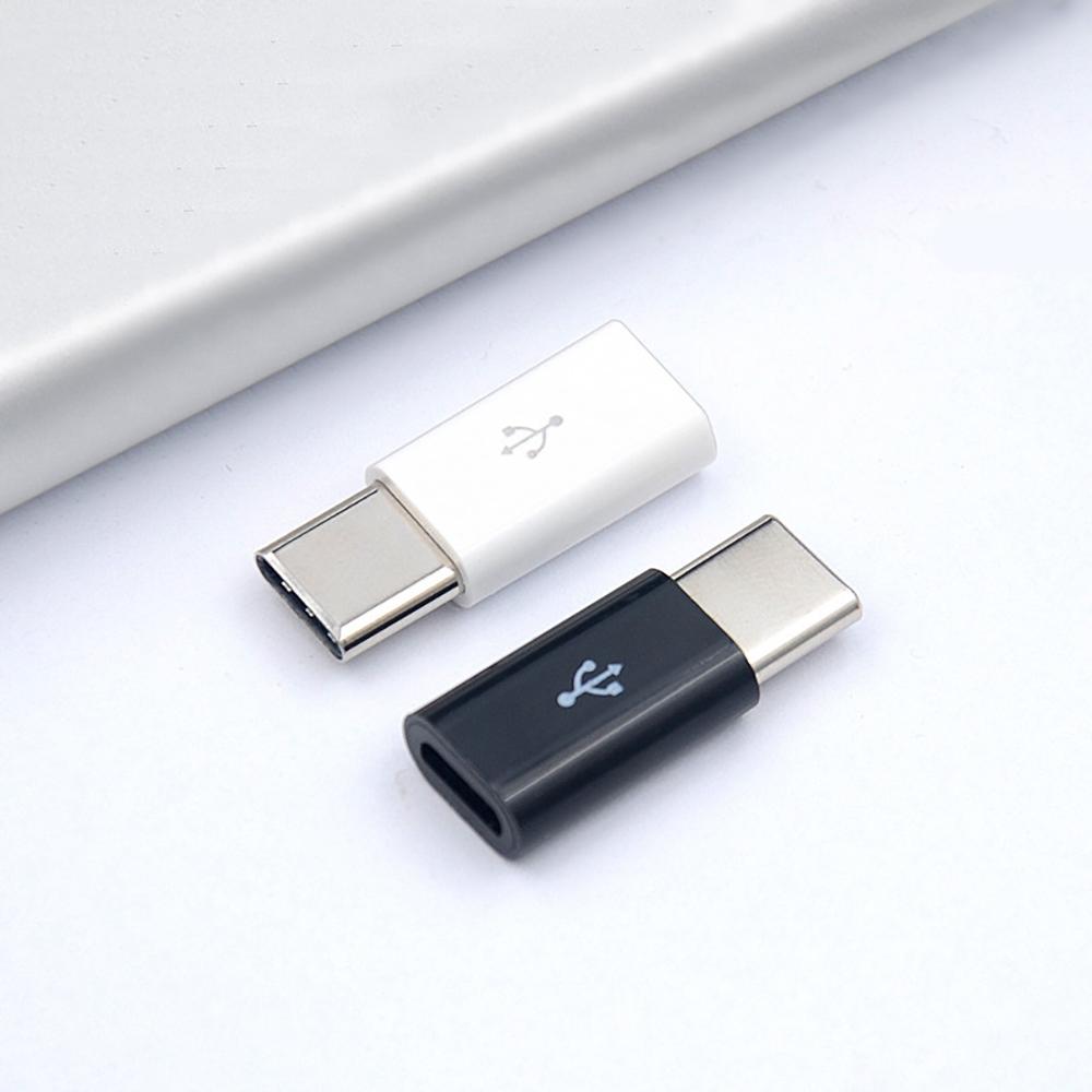 1PCS/5PCS Micro USB Female To Type C Male Adapter Mobile Phone Android Converter Micro-B To USB-C Data Cable Connector