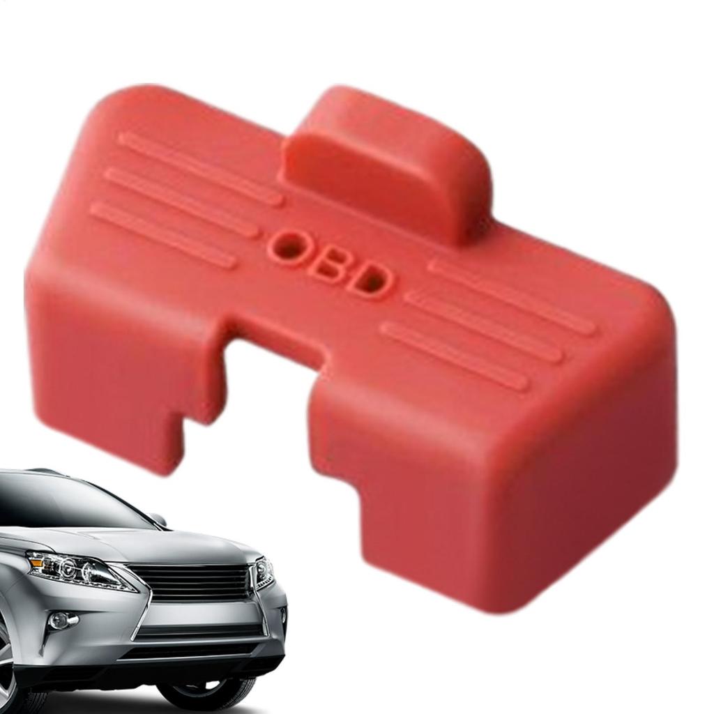 1 pièce Couvercle de port OBD en silicone Protecteur Cache-poussière pour diagnostic de voiture Étanche Antichoc Antirouille Universel Accessoire pour véhicule automobile