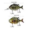 5 Pcs Multi Jointed Swimbait Fishing Lures Slow Sinking Bionics Artificial Baits