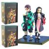 Anime Figur Demon Slayer Figuren Kimetsu No Yaiba Puppe Tanjiro Nezuko Zenitsu Figur Inosuke Krieger Actionfigur Modell Spielzeug