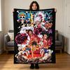 2026 Japanese Anime Blanket Fleece Spring Luffy Anime Multifunction Lightweight Thin Throw Blanket for Bed Travel Bedspreads