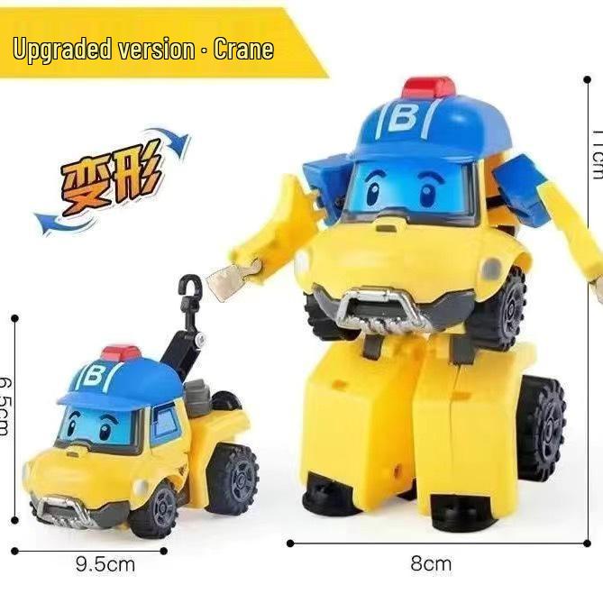 Трансформируемый набор робо-игрушек: Шериф, Пожарная машина, Полиция и Пожарные машины