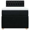 Maison Exclusive - Sommier à lattes de lit avec matelas Noir 100x200 cm Tissu