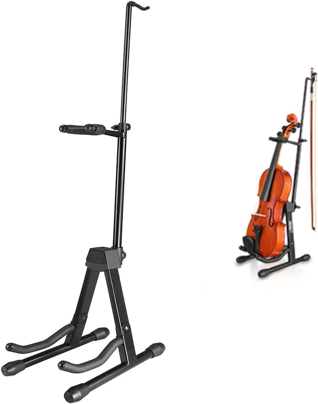 

Eastar Folding Violin Stand with Anti-Tip Design, Black, EST-006