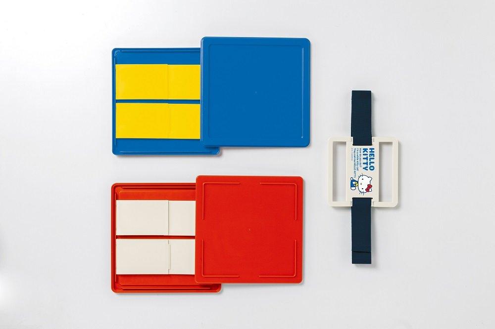 Skater Folding Picnic Lunch Hello POL2 Case, Box, Kitty, 1970s,