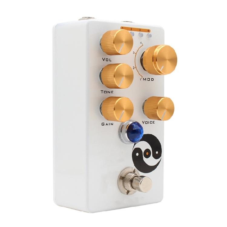 Volumes/Tone/Gains/Voice/4-Mode Knob Overdrive Effector Full Metal Shell Guitar Overdrive Effects Pedal Guitar Accessories