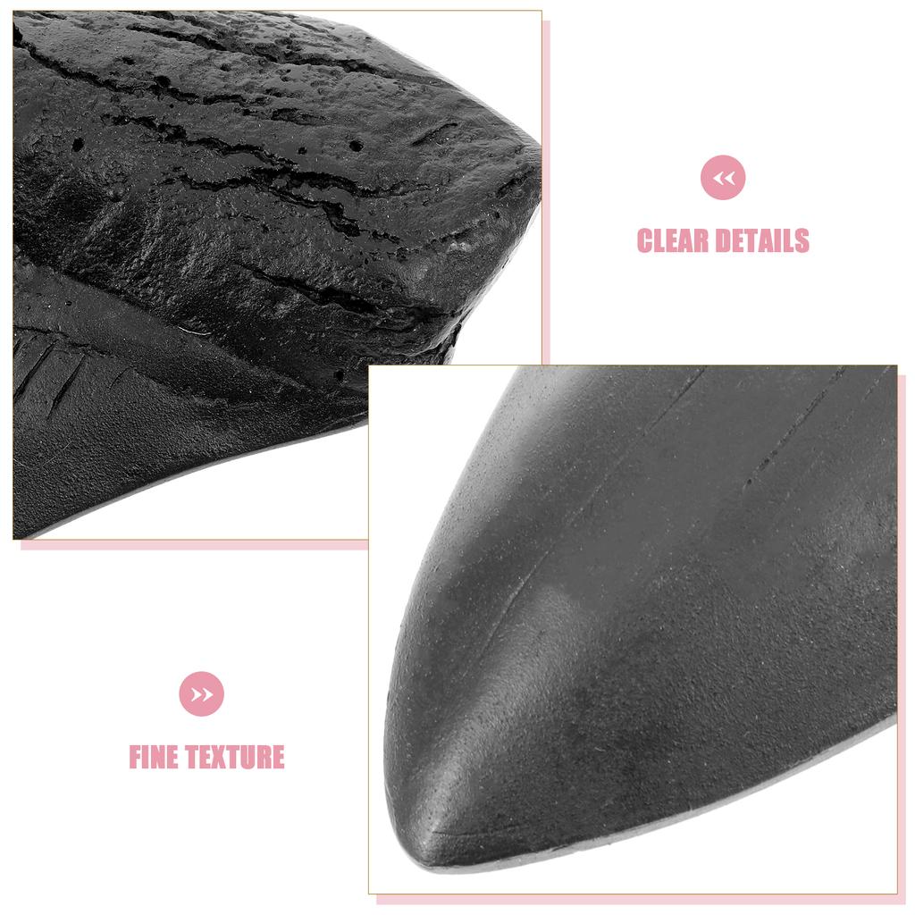Heimdeko Gefälschter Megalodon-Zahn Knochen-Exemplar Haie Modellspielzeug Ausstellungsdekoration Westlicher Drache