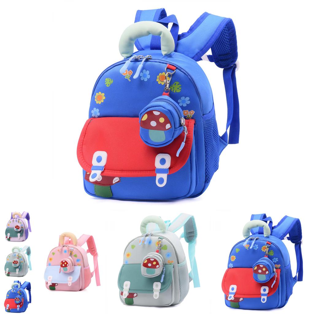 Kids Cartoon School Backpack For Preschoolers With Breathable Oxford Fabric For Boys And Girls