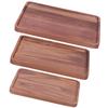 Walnut Service Plate Square Decoration Fruit Food Dessert Plate Tray Wooden BBQ Plate