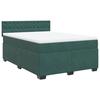 VidaXL Sommier à lattes de lit et matelas Vert foncé 160x200cm Velours 3286369